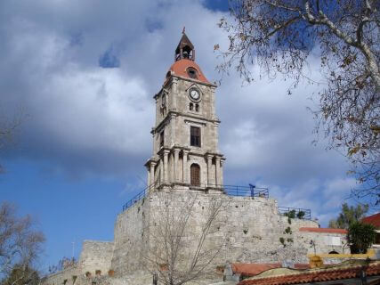 The clock tower, Private Tours in Rhodes Greece