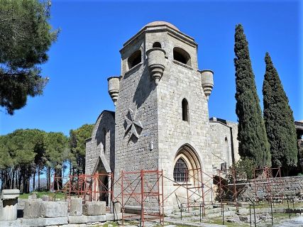 The church of our lady of Filerimos in Rhodes Greece