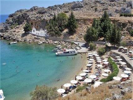 Beach of St Paul’s in Lindos